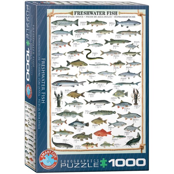 Ryby słodkowodne, 1000el.(Smart Cut Technology) - Sklep Art Puzzle